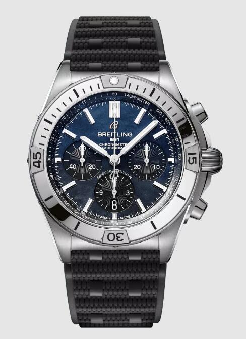 Review Breitling Chronomat B01 42 Replica watch AB0134101B3S1 - Click Image to Close